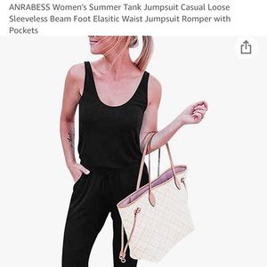 ANRABESS black romper tank jumpsuit casual